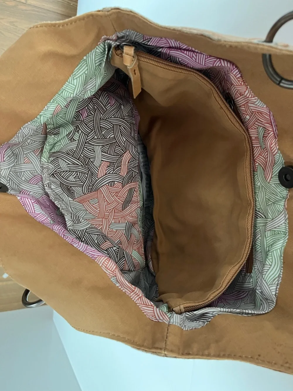 NEW The Sak Indio leather hobo bucket bag braided handles & flower detailing. - Picture 5 of 6